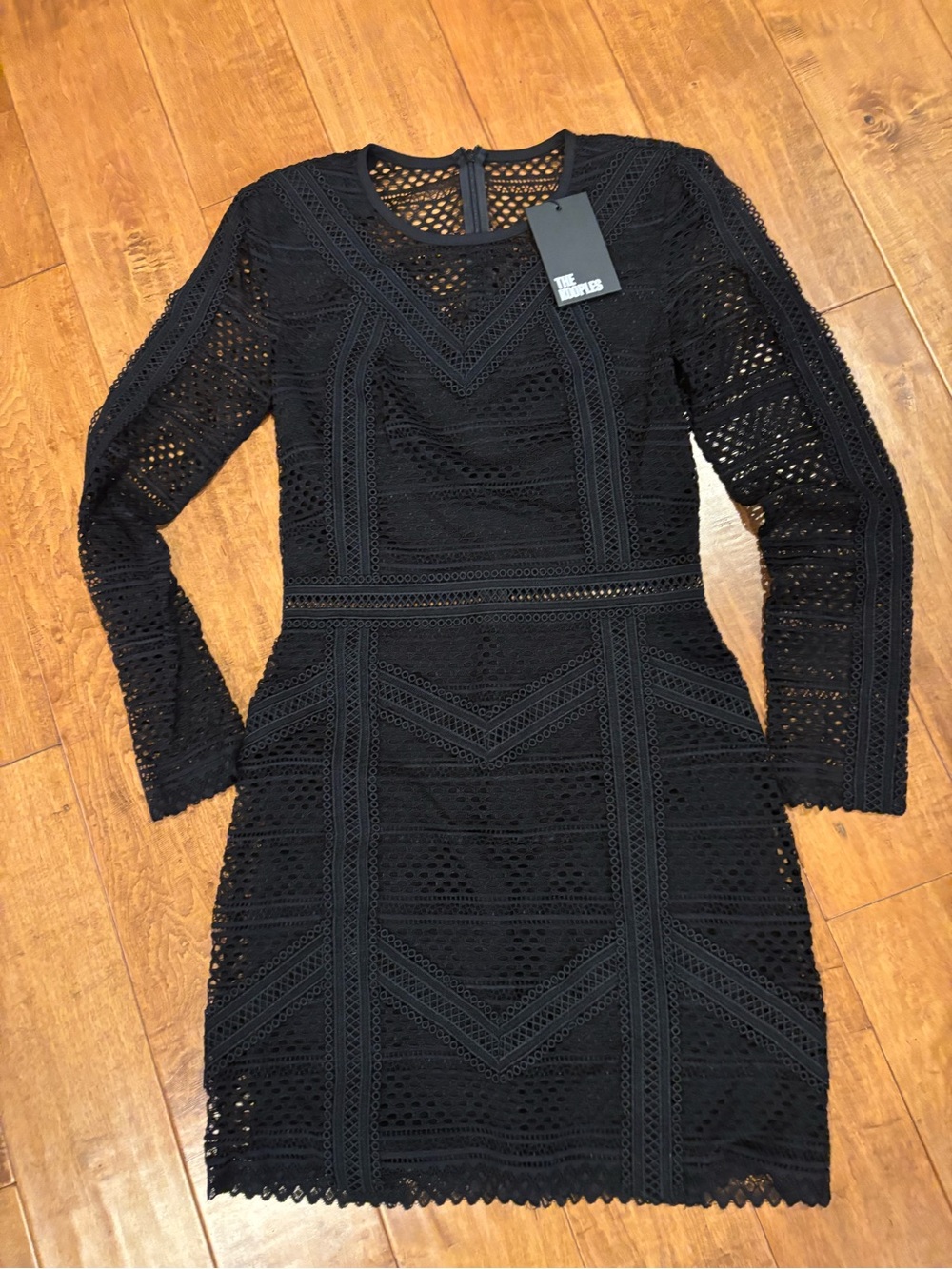 The Kooples Mix Dentelle Black Lace Dress Sz 0 Stunning 🔥🔥 NWT